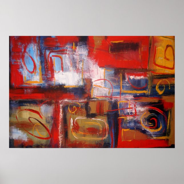 Impression de peinture Abstraite (Devant)