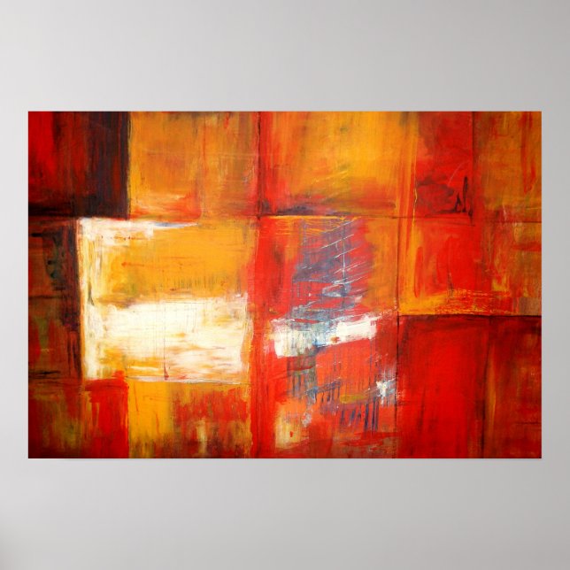 Impression de peinture Abstraite d'origine (Devant)