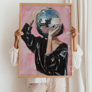 Impression de peinture de fille Disco