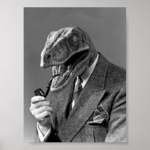 Impression de Philosoraptor vintage (vers 1862)