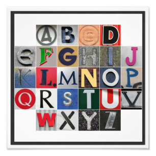 Impression de photo Alphabet couleur