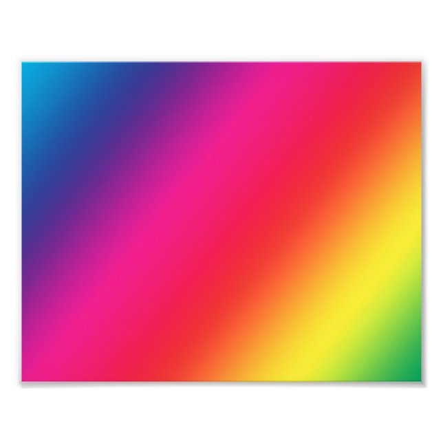 Impression de photo Couleurs arc-en-ciel (Devant)