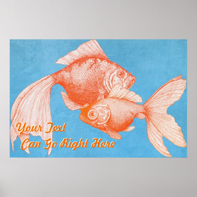 Impression de poisson rouge (Devant)