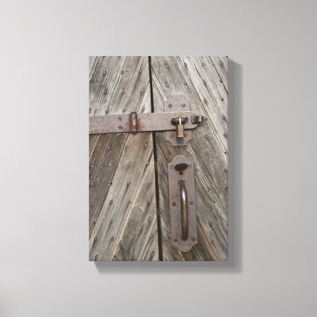 Impression de porte en bois verrouillée (Recto)