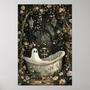 Impression de portrait de baignoire fantôme, Dark 