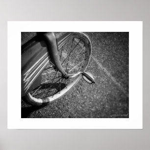 Impression de poster de tricycle vintage B&W