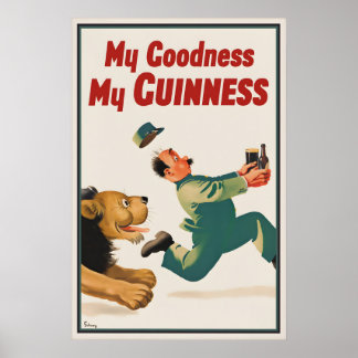 Impression de poster vintage Guinness Lion, My Goo