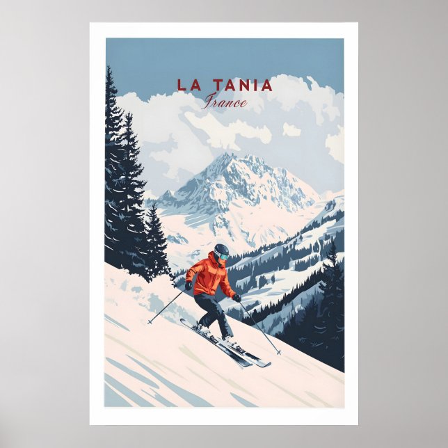Impression de ski La Tania France 1 (Devant)
