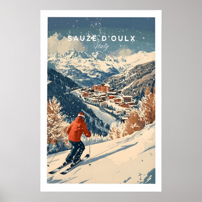 Impression de ski Sauze d'Oulx Italie 1 (Devant)