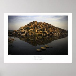 Impression de soleil Hampi