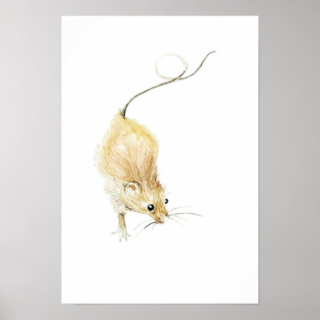 Impression de souris curieuse (Devant)