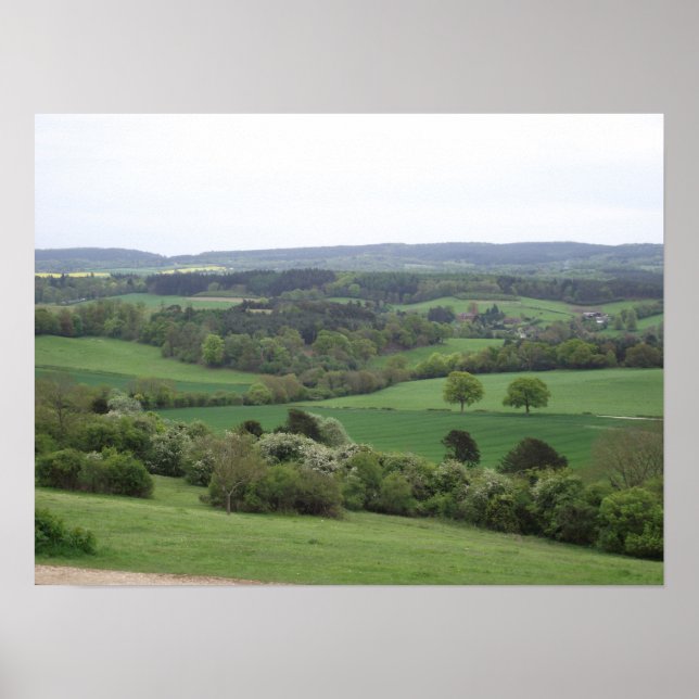 Impression de terres vertes et plaisantes (Devant)
