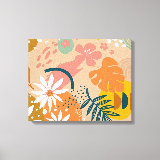 Impression de toile Abstraite florale (Recto)