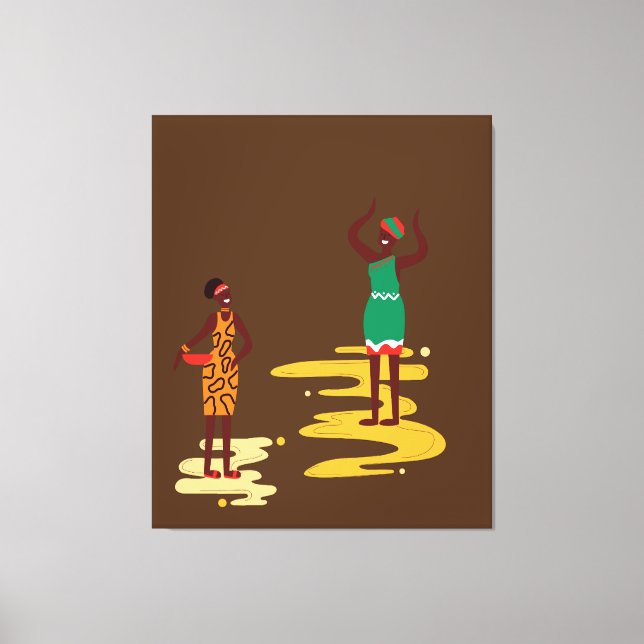 Impression de toile africaine (Recto)