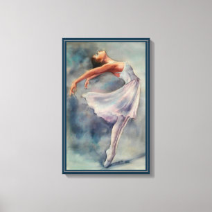Impression de toile - Aquarelles Ballerina