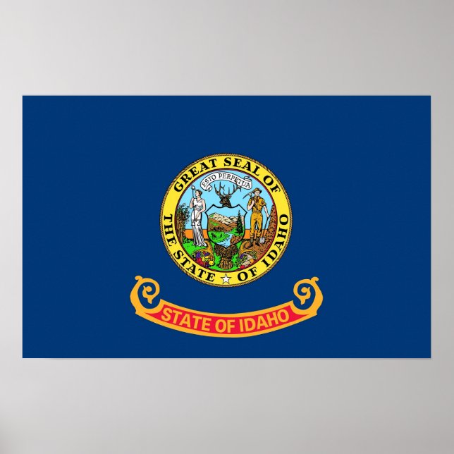 Impression de toile avec Drapeau de l'Idaho, U.S.A (Devant)