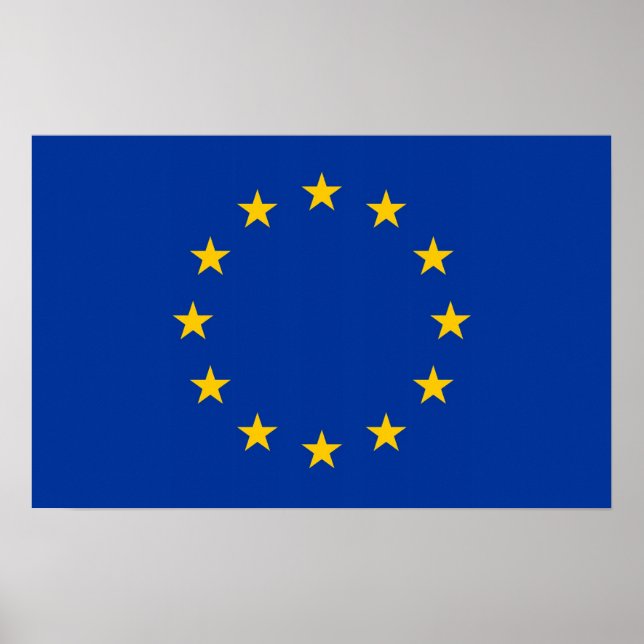Impression de toile avec drapeau de l'Union europé (Devant)