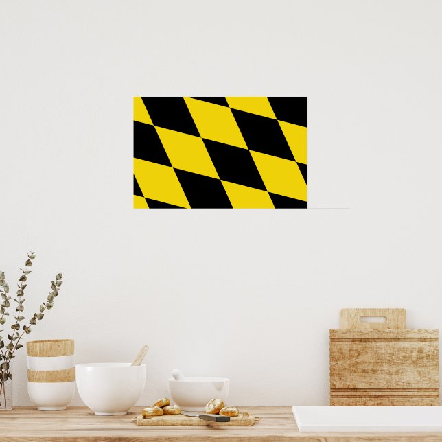 Impression de toile avec Drapeau de Munich, Bavièr (Cuisine)