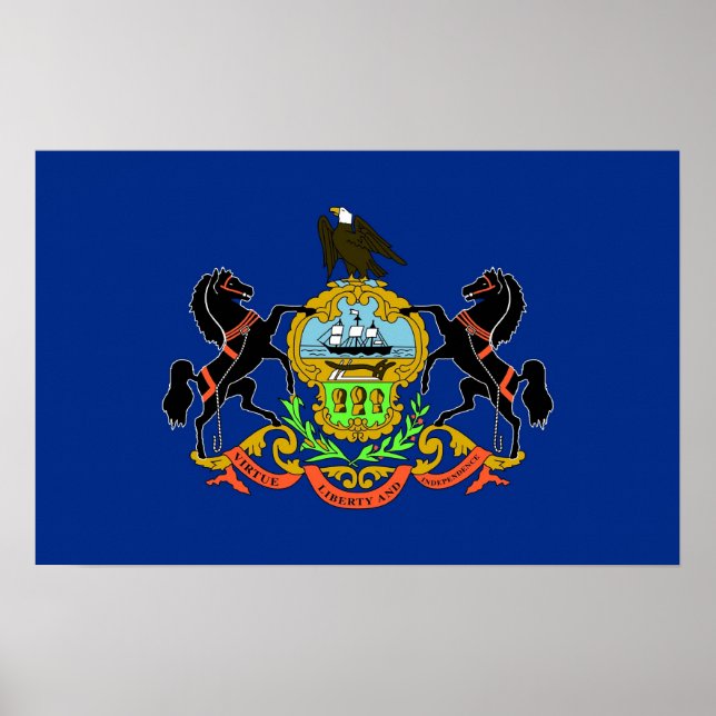 Impression de toile avec Drapeau de Pennsylvanie,  (Devant)