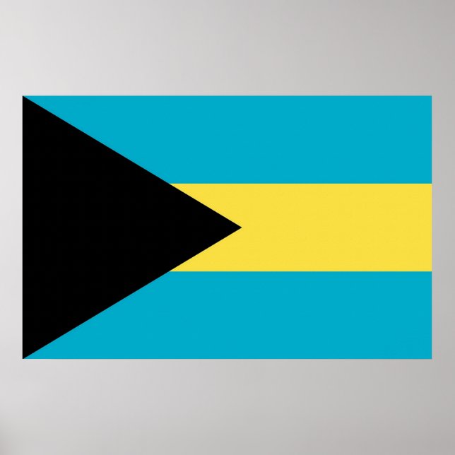 Impression de toile avec drapeau des Bahamas (Devant)