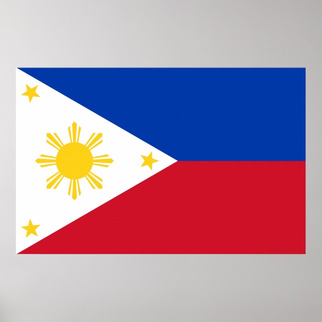 Impression de toile avec drapeau des Philippines (Devant)