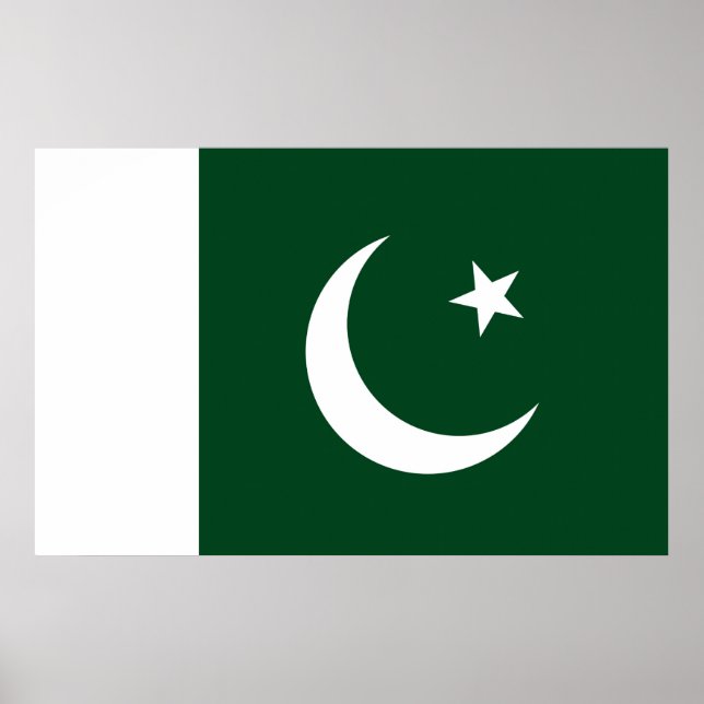Impression de toile avec drapeau du Pakistan (Devant)