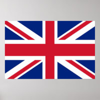 Impression de toile avec drapeau du Royaume-Uni