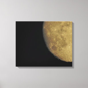 Impression de toile avec gros plan Lune