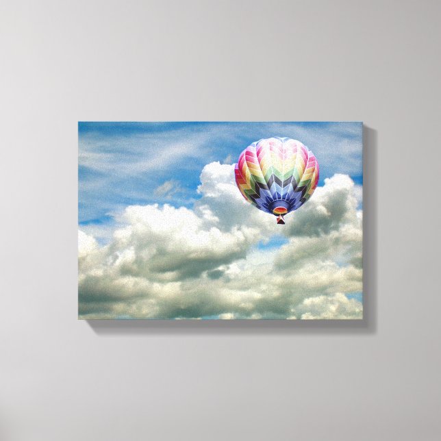 Impression de toile - Ballons à air chaud dans les (Recto)