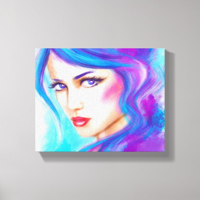 Impression de toile beau portrait femme (Recto)