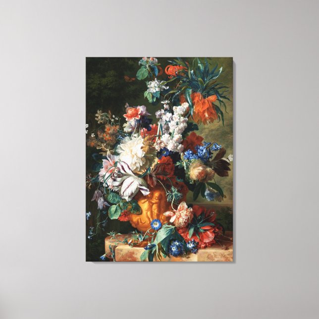 Impression de toile Bouquet de fleurs de Van Huysu (Recto)
