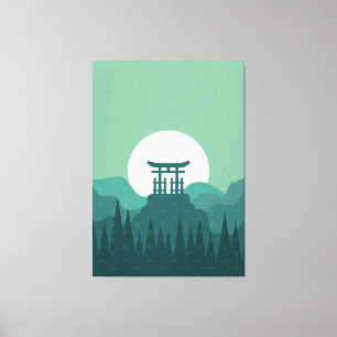 Impression de toile d'art de style japonais