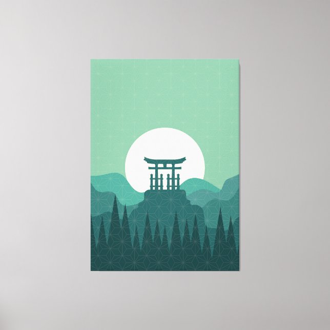 Impression de toile d'art de style japonais (Recto)