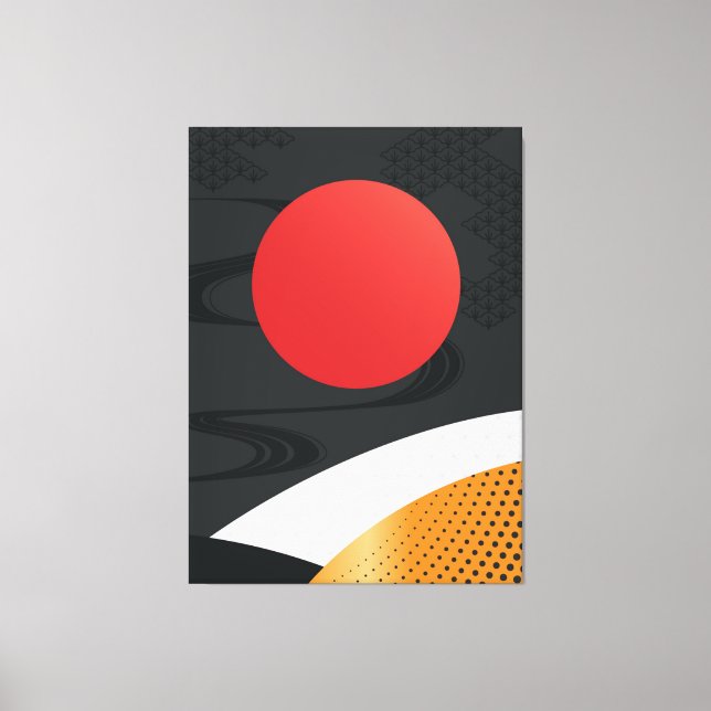 Impression de toile d'art de style japonais (Recto)