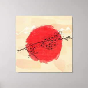 Impression de toile d'art de style japonais