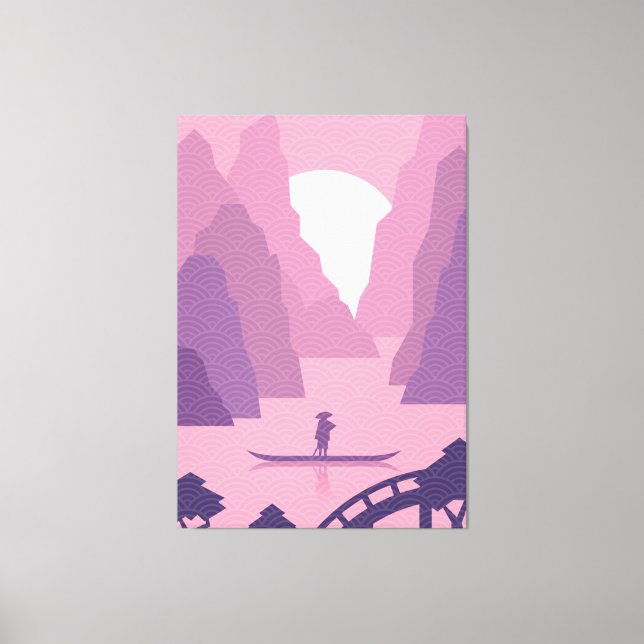 Impression de toile d'art de style japonais (Recto)