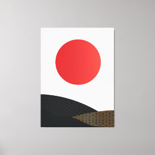 Impression de toile d'art de style japonais
