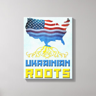 Impression de toile de racines ukrainiennes améric