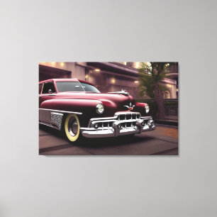 Impression de toile de voiture classique 1951