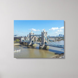 Impression de toile de vue aérienne du London Towe