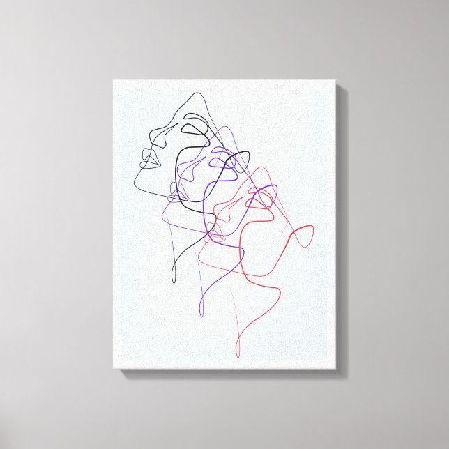 Impression de toile Échos d'émotion (Recto)