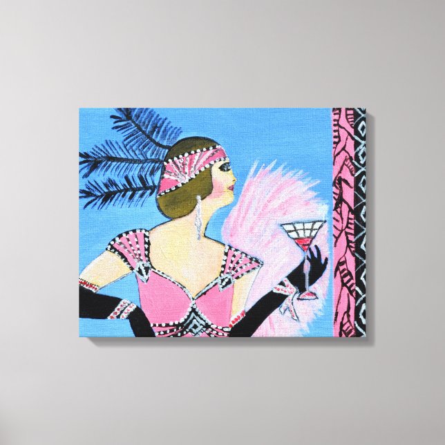 Impression de toile élégante Lady2 (Recto)