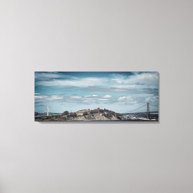 Impression de toile étirée du pont Bay (Recto)