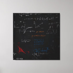 Impression de toile étirée mathématique