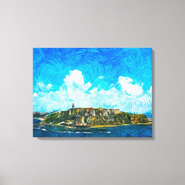 Impression de toile étirée Porto Rico (Recto)