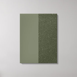 Impression de toile étirée verte Bruit et mousse (