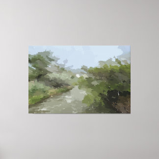 Impression de toile étirée vue rivière