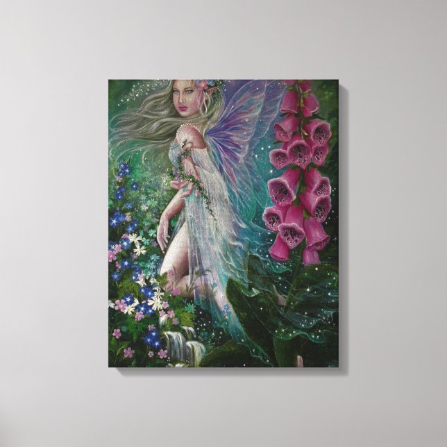 Impression de toile Foxglove fairy (Recto)
