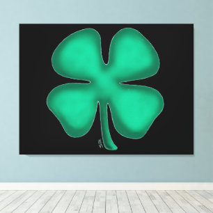 Impression de toile irlandaise noire