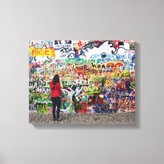 Impression de toile - John Lennon Wall, Prague (Recto)